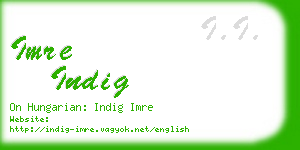 imre indig business card